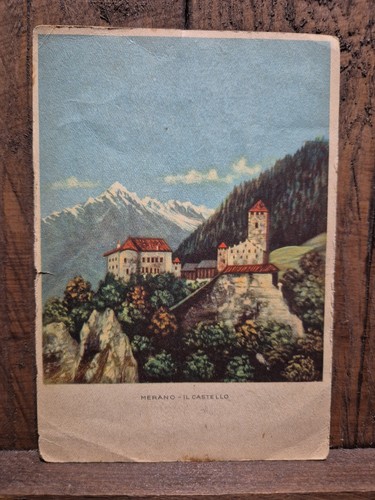 Merano castello cartolina - il,