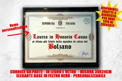 Laurea quadro tifoso calcio