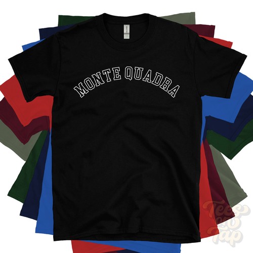 Monte quadra shirt retrò - monte, t-shirt